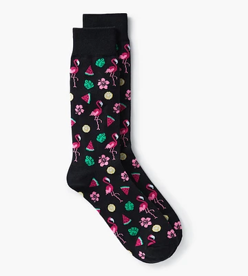 Flamingo And Watermelon Socks