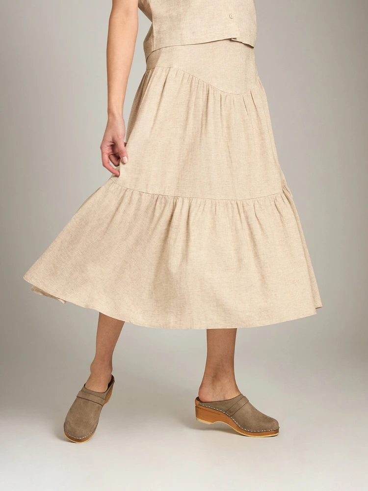 Luca Tiered Maxi Skirt