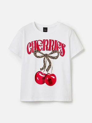 Cherries Boyfriend T-Shirt