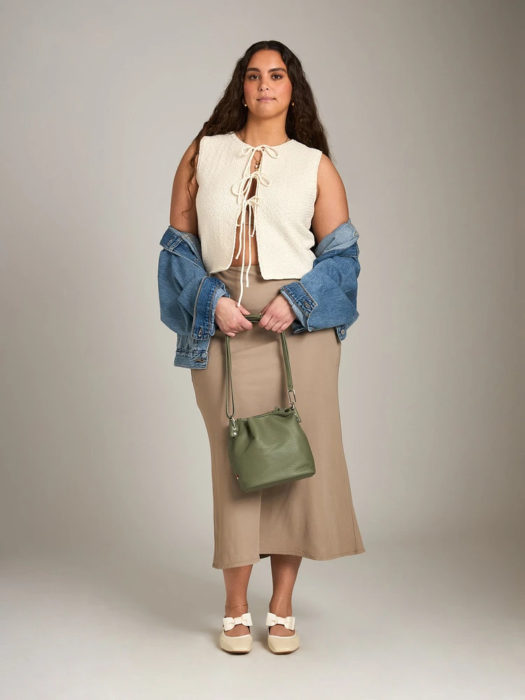 Knit Tie Front Vest