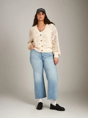 Domenico Open Knit Cardigan
