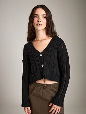 Open Knit Cardigan