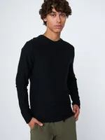 Slub Sweater Knit Henley