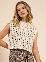 Goldie Open Knit Vest