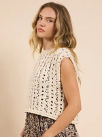 Goldie Open Knit Vest