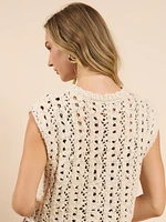 Goldie Open Knit Vest