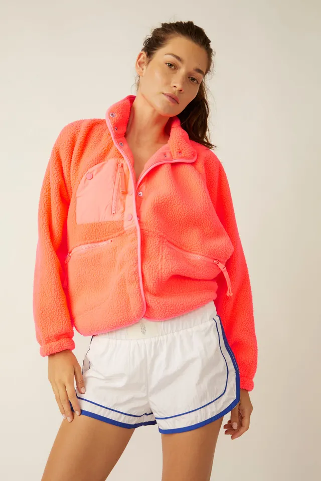 Hit the Slopes Neon Pink Fleece Jacket