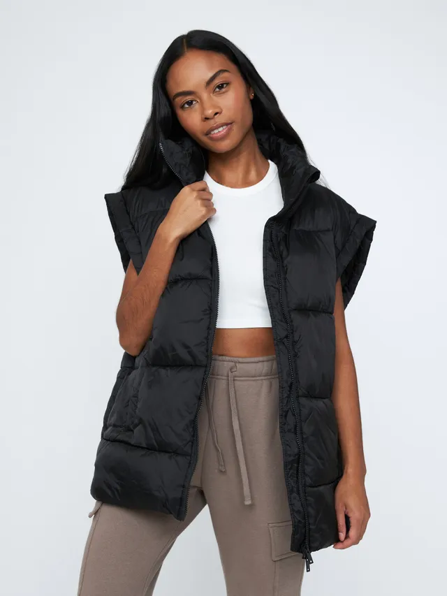 Devon Puffer Vest with Detachable Hood