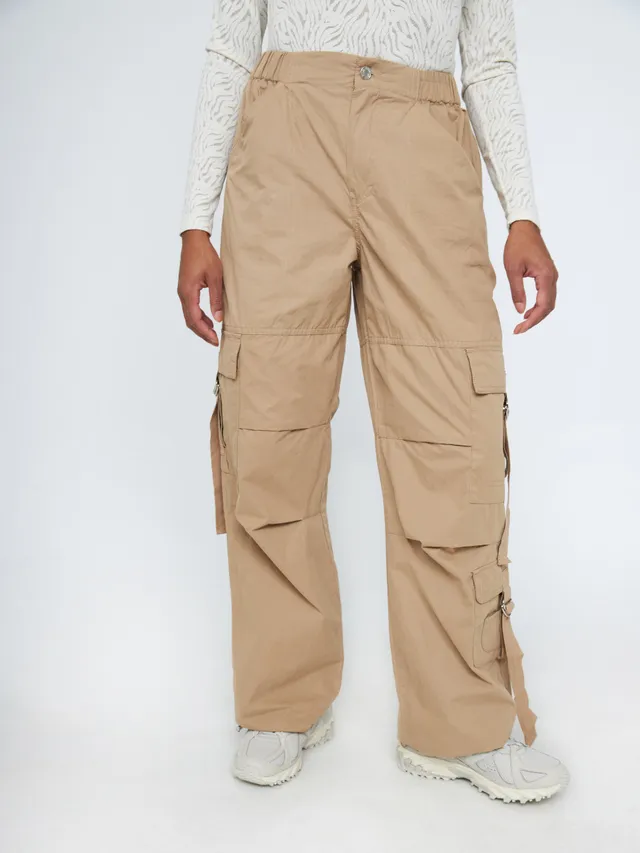 Multi-Pocket Parachute Pants