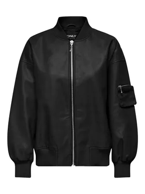 Claire Faux Leather Bomber