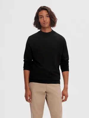 Town Merino Coolmax Knit Mockneck