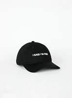 I'm Fine Dad Cap