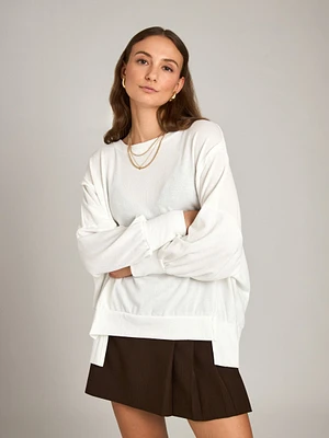 Hacci Oversized Pieced Long Sleeve