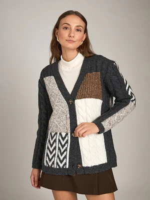 Ludmila Patchwork V Cardi