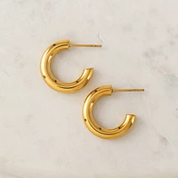 Friday Hoop Earrings (Waterproof)