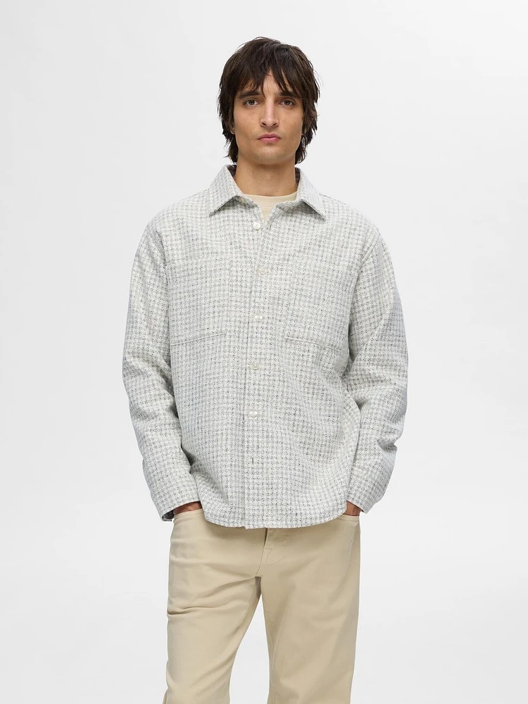 Boucle Check Overshirt