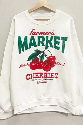 Farmers Market Cherries Sweatshirt