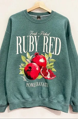 Ruby Red Pomegranate Sweatshirt