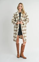 Emily Long Window Pane Coat