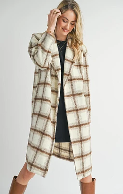 Emily Long Window Pane Coat