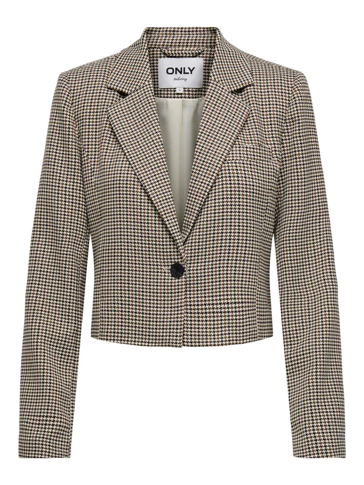 Adison Crop Check Blazer