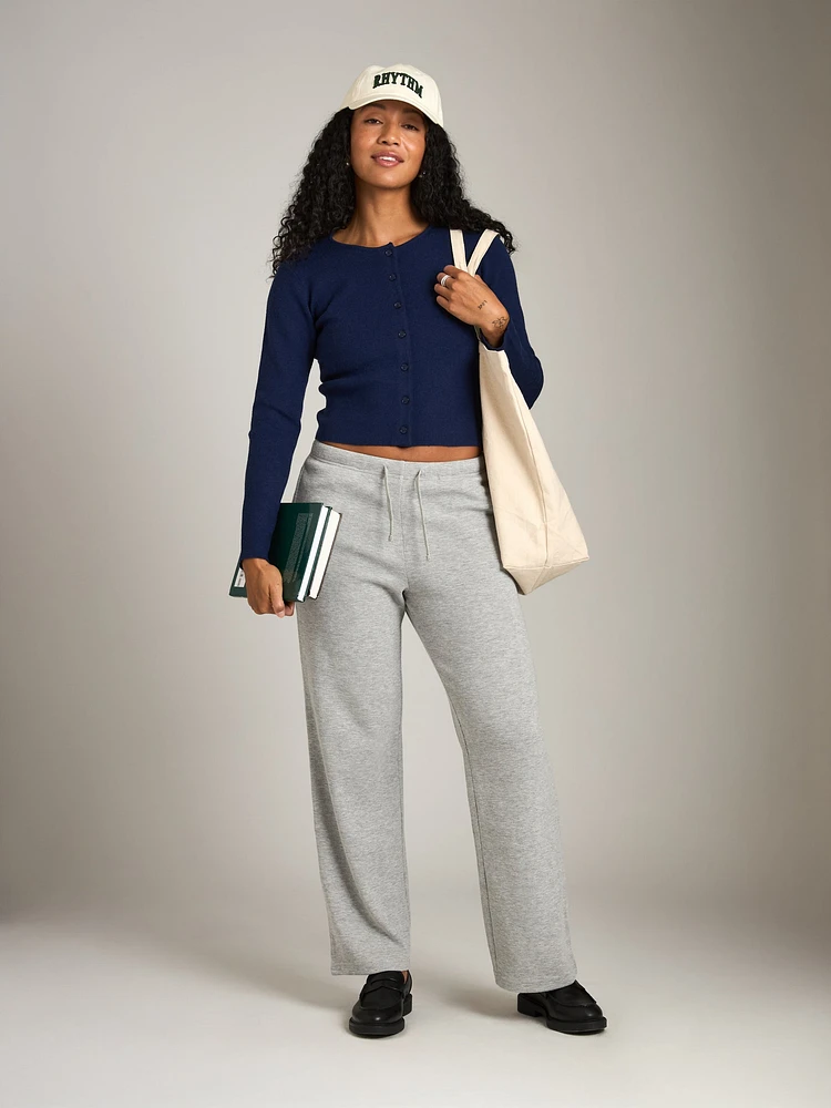 Ace Crop Button Cardigan