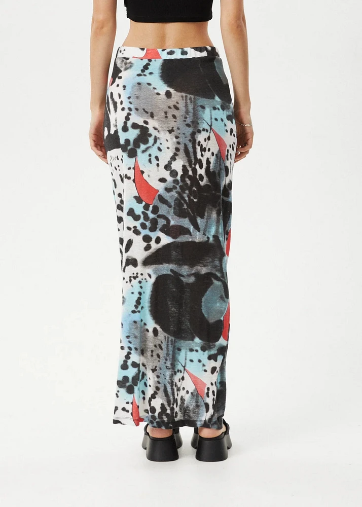 Dossy Sheer Maxi Skirt