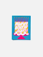 Happy Birthday Pink Cake Dreams Card