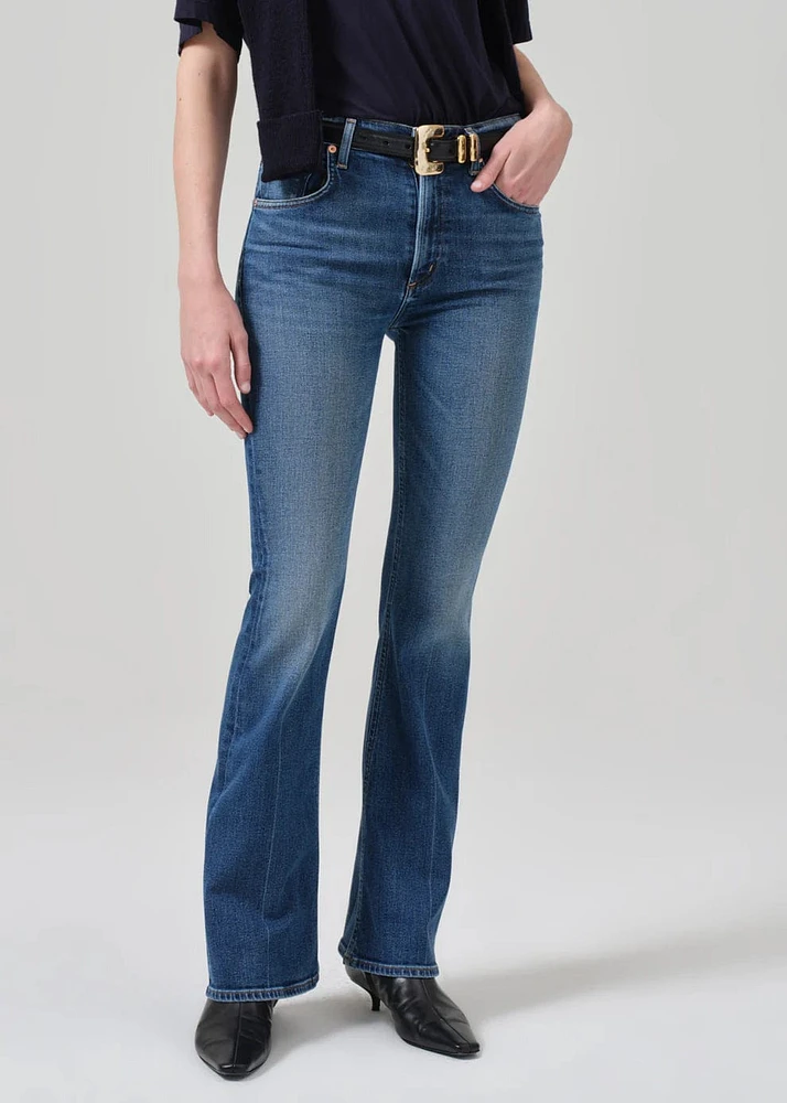 Lilah High Rise Bootcut - Abalone