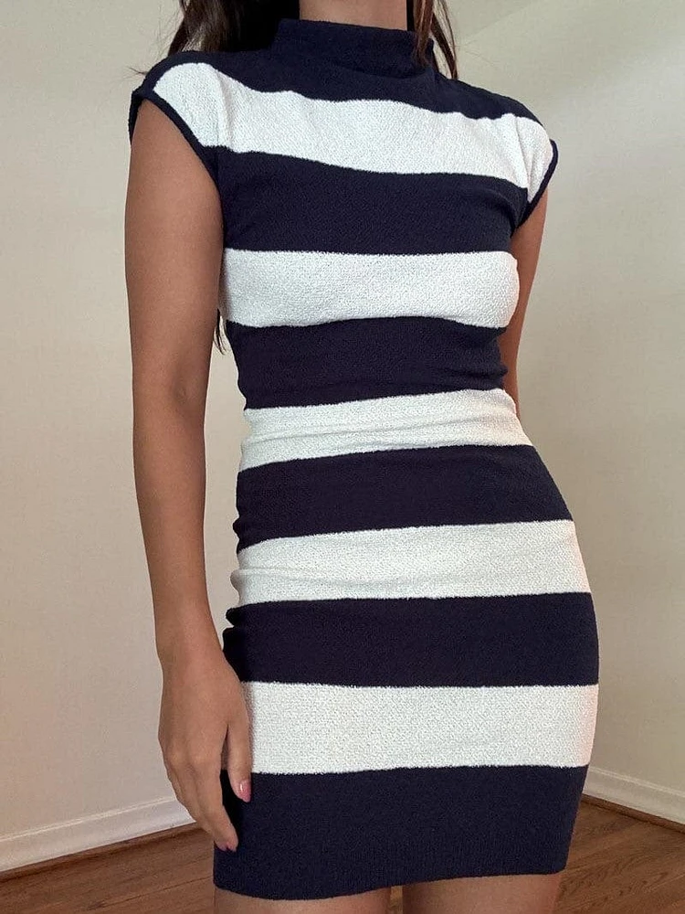 Stripe Knit Dress