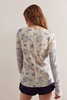 Clover Printed Thermal Long Sleeve