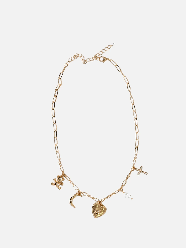 Teddy Bear Charm Necklace