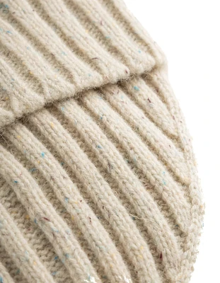 Wells Fleck Wool Rib Beanie