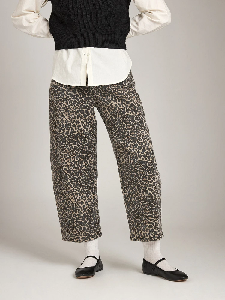 Printed Barrel Pant