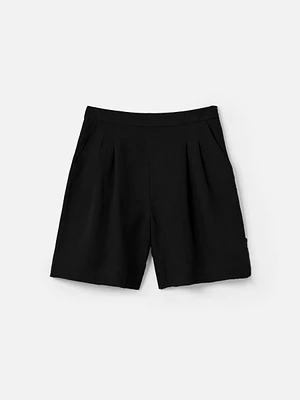 Linen Milan Pleated Bermuda Short