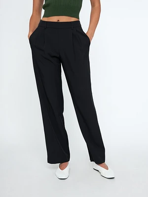 Jin Midrise Pleated Trouser