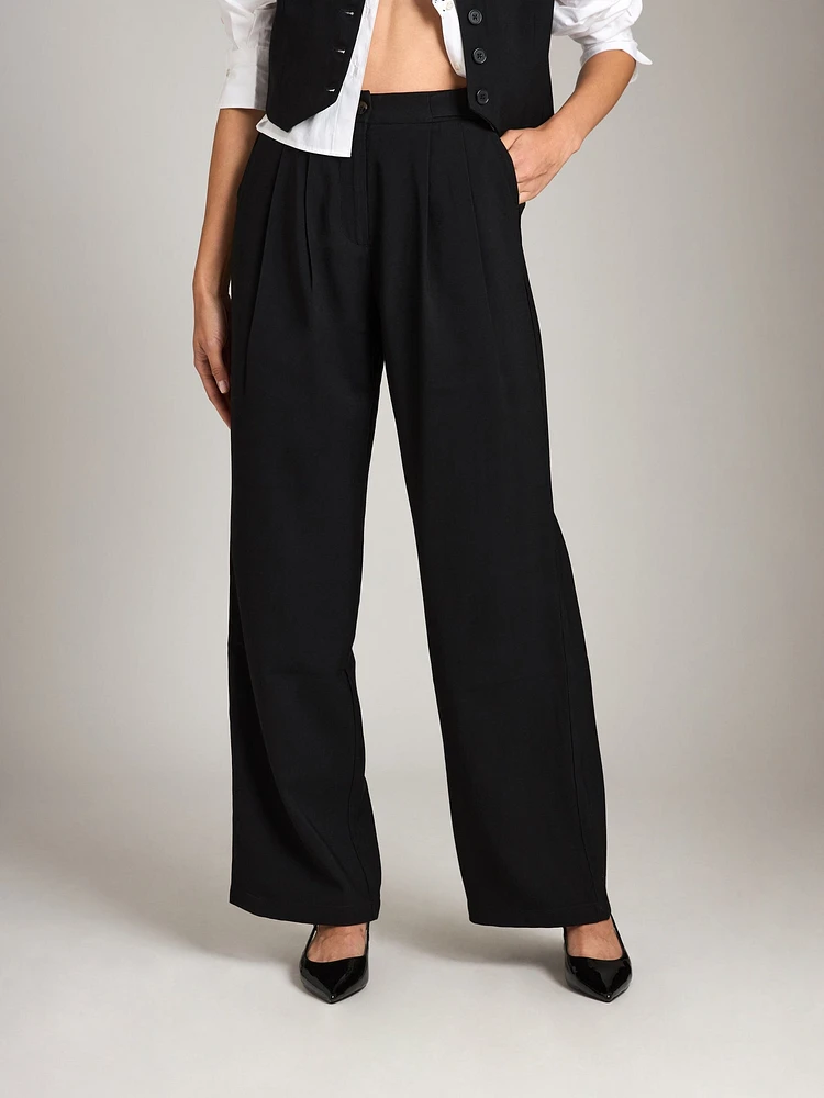 Rebecca Pleated Wide Trouser