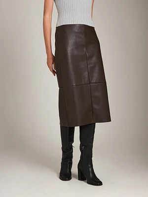 Butter Pleather Sadie Seamed Pencil Skirt