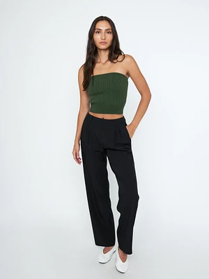 Jin Midrise Pleated Trouser