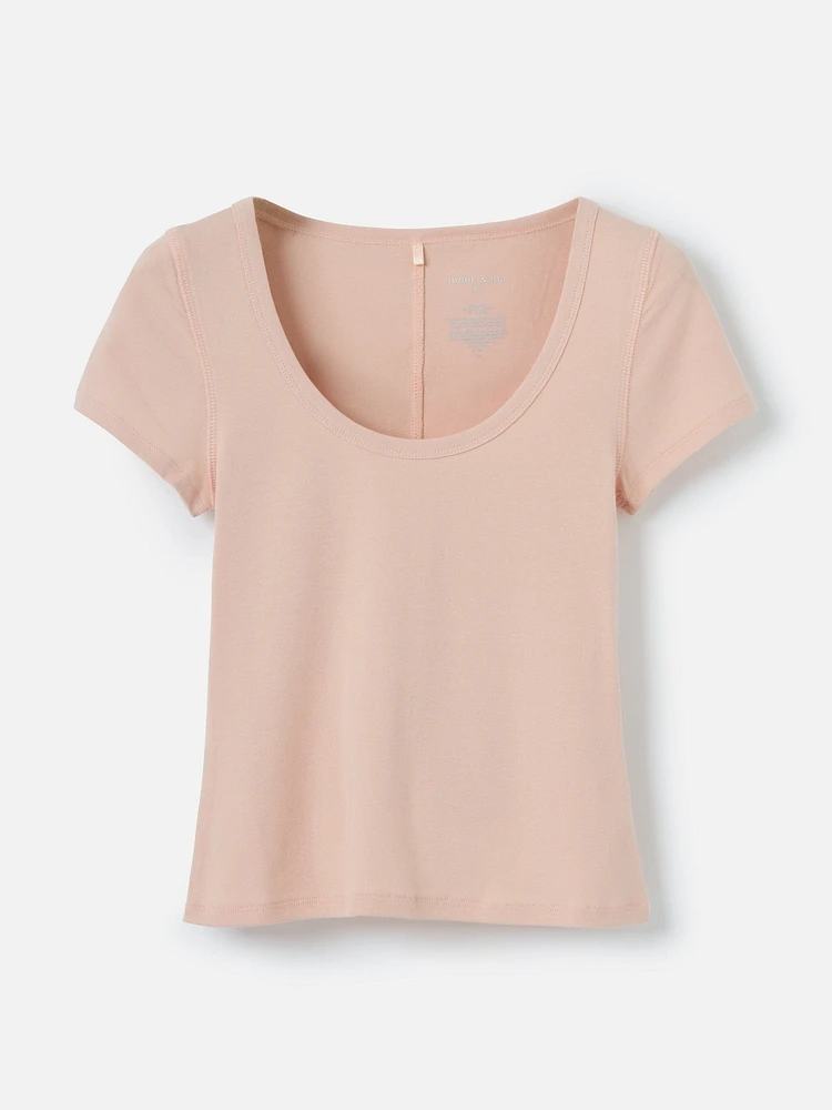 Starla Scoop Neck Tee