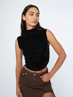 Velvet Joyce Mockneck Shell