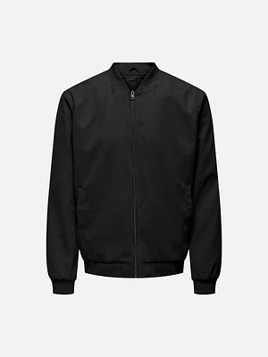 Lucas Faux Suede Bomber Jacket