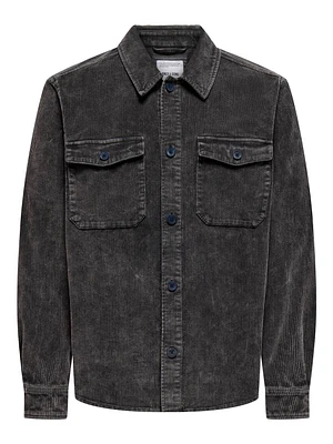 Marlon Wash Cord Overshirt