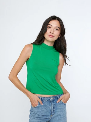 Renny Sleeveless Mockneck Shell