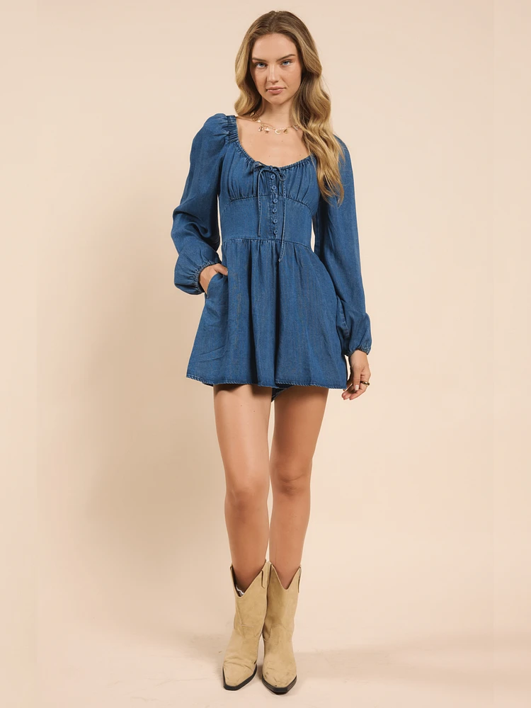 It's Pouring Smock Back Romper