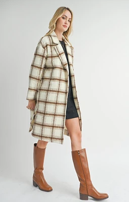 Emily Long Window Pane Coat