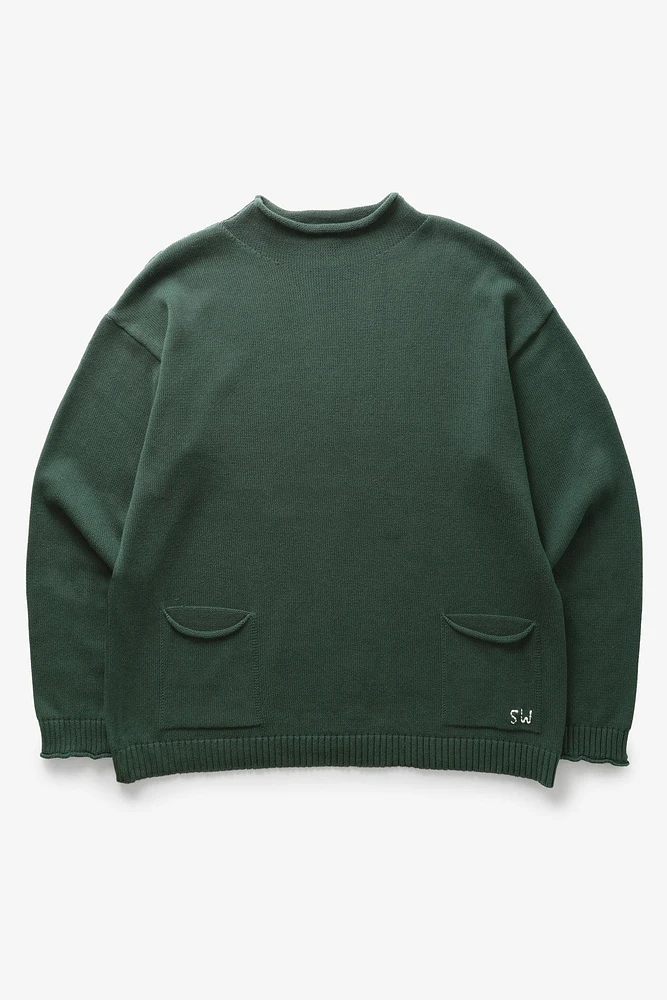 Mock Neck Smock Sweater