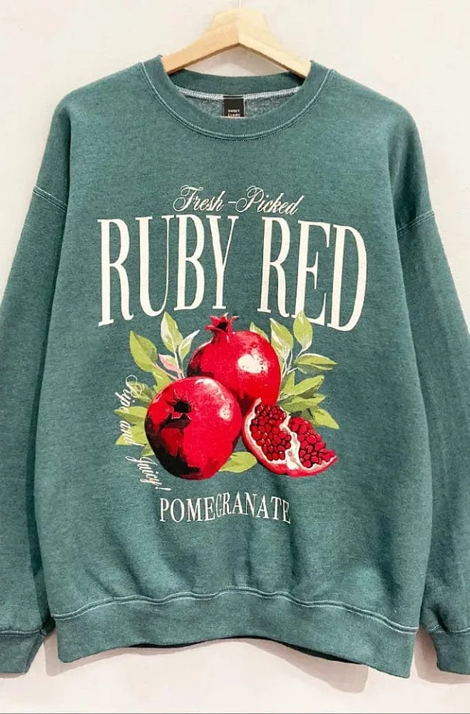 Ruby Red Pomegranate Sweatshirt