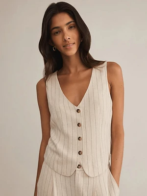 Belfort Pinstripe Vest