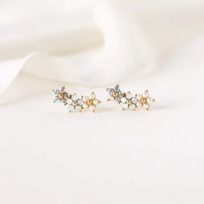 Floral Climber Earrings